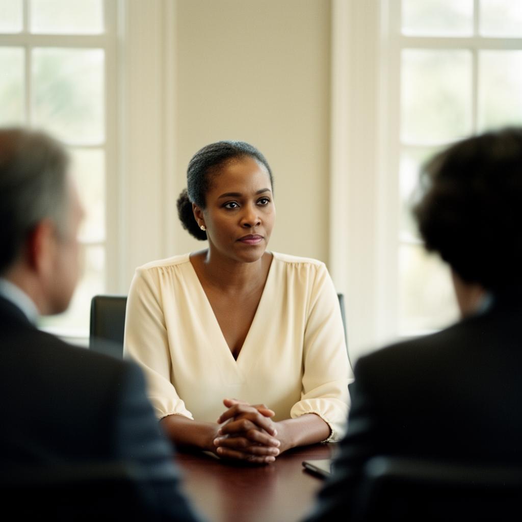 From Quiet Contributor to Confident Leader — before: She has the ideas. She rarely shares them.